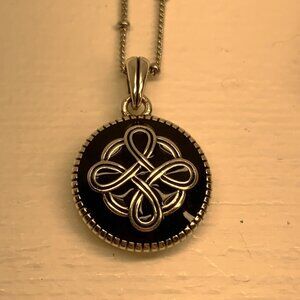 Brighton Interlok Noir Heirloom Reversible Necklace JM7357